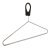 Anti Theft Wire Coat Hanger Steel Chrome