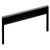 U Pull Handle Zinc Alloy Matte Black 28.5x128mm Fixing Centres