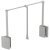 2004 WithRobe Pull Rail 600-1000mm Chrome/Black