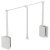 2004 WithRobe Pull Rail 440-610mm Wht/Wht