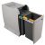 City 400 PO Bin Hinged 2x12L Lt/Dk Grey