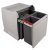 City 600 PO Bin Hinged 4x12L Lt/Dk Grey