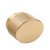 Graf Big Knob Aluminium Dk Bru Brass D38x30mm