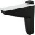 Moon Shelf Support 4-25mm Zinc Alloy/Plastic Mt.Black