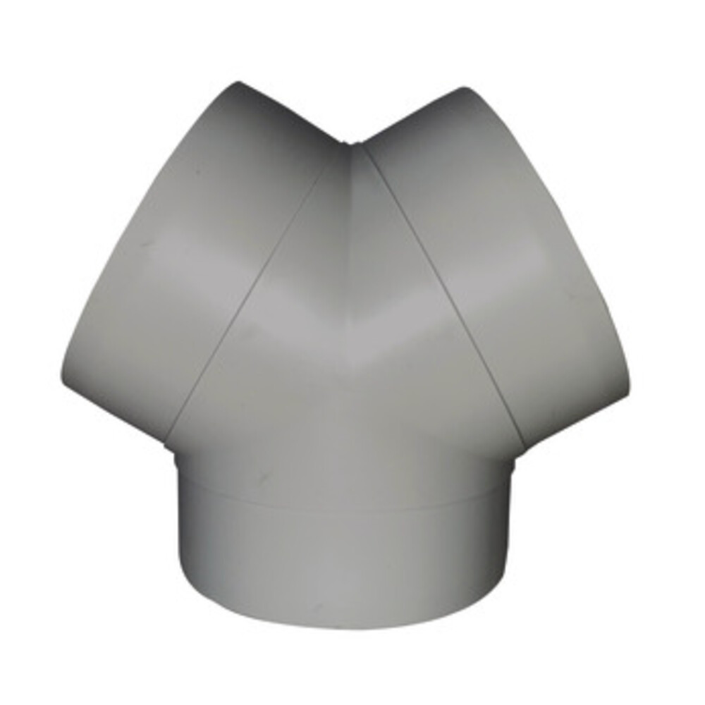 Manrose 125mm Rnd Pipe Y-Pc Conn PVC Wht