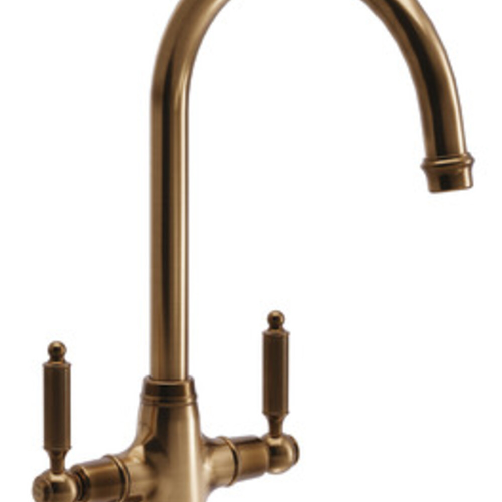 Abode AT2254 Ornate Dual Lvr C-Tap A.Brs
