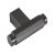 Brooklyn T Knob Aluminium T.Black 55x37x10mm