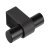 Casey T Knob Aluminium Lava/Black 60x44x21mm