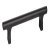Hinoki Pull Handle Aluminium Brsh Black 160mm Fixing Centres
