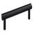 Moon Pull Handle Aluminium Brsh Black 160mm Fixing Centres