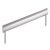 Moon Pull Handle Aluminium Steel Steel Look 320mm Fixing Centres