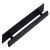 Langham Pull Handle+Plt Brs M.Black 160mm Fixing Centres