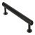 Rille Pull Handle Zinc Alloy Bru Black 160mm Fixing Centres