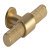 Harlington T Knob Steel Sat Brs 80x38mm