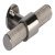 Harlington T Knob Steel Polished Nickel 80x38mm