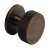 Harlington Round Knob Steel Antique Brz D38mm