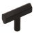 Pencil T Knob Steel Matte Black 50x12x31mm