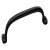 Firm D Handle Zinc Alloy Textured Black 160mm Fixing Centres