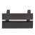 Split Pull Handle Zinc Alloy Matte Black 128mm Fixing Centres
