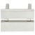 Split Pull Handle Zinc Alloy Bru NP 128mm Fixing Centres