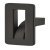 Inverto Knob Handle Zinc Alloy Matte Black 52x31mm