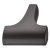 Onega T Knob Zinc Alloy Matte Black 47x33mm