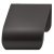 Shetlan Profile Handle Aluminium Mat Black 64mm Fixing Centres