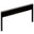 U Pull Handle Zinc Alloy Matte Black 28.5x160mm Fixing Centres