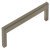 U Pull Handle Zinc Alloy Bru Nickel 28.5x192mm Fixing Centres