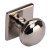 Albury Knob+BP Brass Polished Nickel D32x34mm