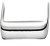 D Pull Handle Steel Polished Chrome D8x30mm 128mm Fixing Centres
