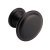 Knightsbridge Knob Zinc Alloy Black D30x23mm