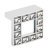 Crystal Pull Handle Zinc Alloy Polished Chrome 32mm Fixing Centres