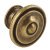 Albano Knob Zinc Alloy Antique Brass D30x23mm