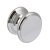 Clayton Knob Brass Polished Brass D30x22mm