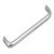 D Pull Handle Steel D8mmx35mm Mat Chrome 128mm Fixing Centres