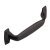 Knightsbridge D Pull Handle Zinc Alloy Black 96mm Fixing Centres