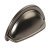 Ariel Cup Handle Zinc Alloy Pewter Effect 76mm Fixing Centres