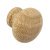 Turned EndGrain Knob Unfin Oak D44x38mm