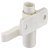Espagnolette Top+Btm Catch Hooks LH Wht