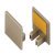 Panel Seal Profile-End Cap 23mm Plastic Silver
