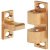 Twin Ball Catch 70mm Brass