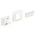 Door/Cabinet Magnetic Lock Plastic Wht