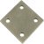 Connecting Plate 4 Hole 50x50x1.5mm Steel