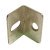 Angled Bracket w Hrz Slot Steel Bright Zinc Plated