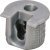 Rafix 20 Housing w Ridge 19mm Plastic Silver