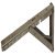 Hinged Spring Bracket 380x25x120mm Steel