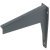 Hebgo Fix.Bracket 380x130mm 150kg/Pr Stone Grey