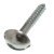 Mirror Screw+Cap Set Dome Steel CP/PCP