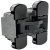 180D 3D Con Cabinet Hinge Zinc Alloy/Plastic Black/Black